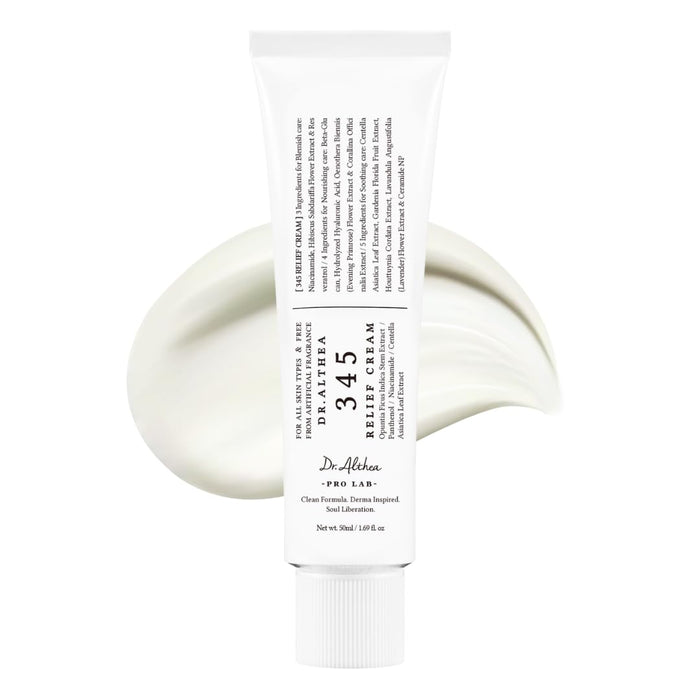 Dr. Althea 345 Relief Cream, Feuchtigkeits-Gel-Creme mit Niacinamid und Panthenol für empfindliche Haut, 50 ml