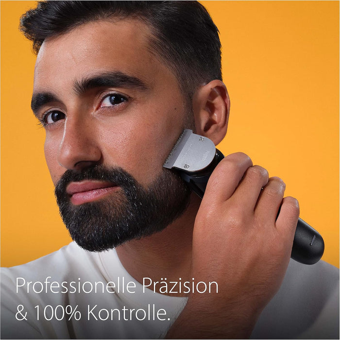Braun Barttrimmer40 Einstellungen, Ladestation, Reiseetui, Bartschablone, 180 Min. kabellose Laufzeit, BT9420