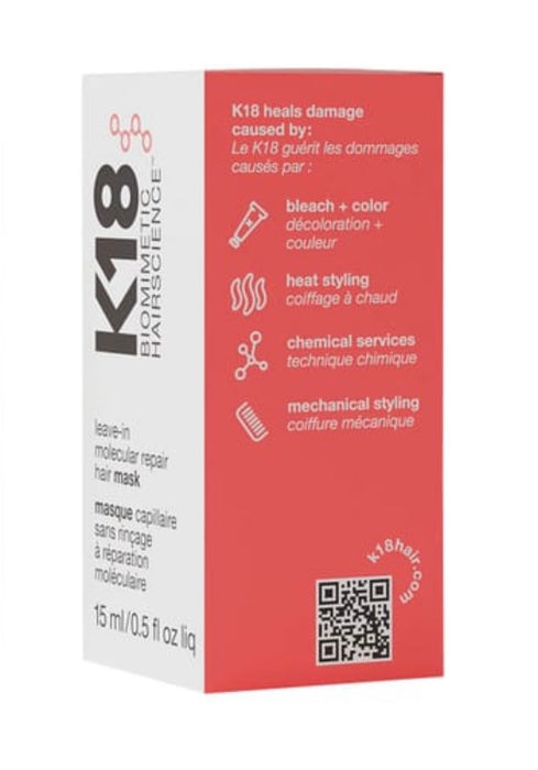 K18 Leave-In Molecular Repair Hair Mask 15ml