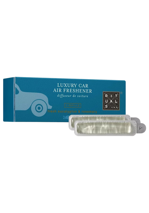 RITUALS Auto Parfüm Refill Hammam Car Air Freshener – 2 Nachfüller für das Auto mit Aroma von Eukalyptus und Rosmarin – Auto Duft Nachfüllpack – 2 x 3 g